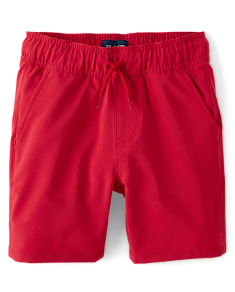 Boys Quick Dry Pull On Jogger Shorts