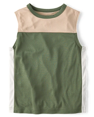 Boys Colorblock Performance Muscle Tank Top