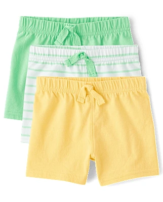 Baby Boys Striped Shorts 3-Pack