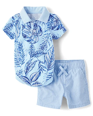 Baby Boys Matching Family Tropical 2-Piece Outfit Set