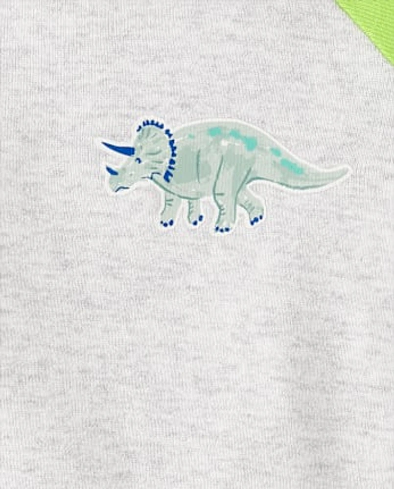 Pyjama ajusté en coton motif dinosaure pour bébé et tout-petit garçon