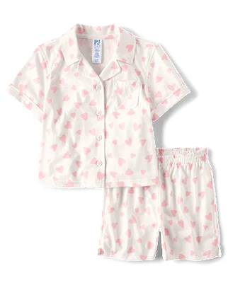 Girls Heart Pajamas