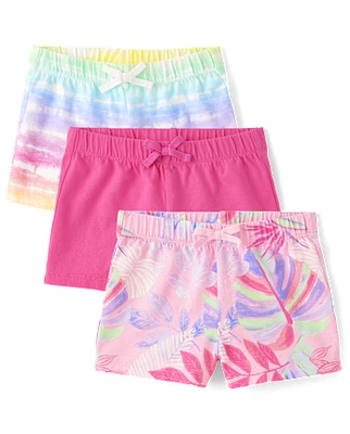 Girls Tropical Shorts 3-Pack