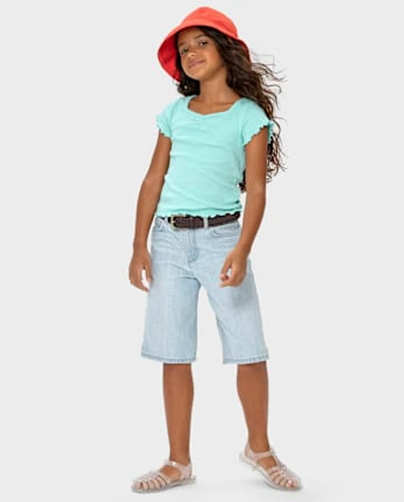 Girls Denim Jorts