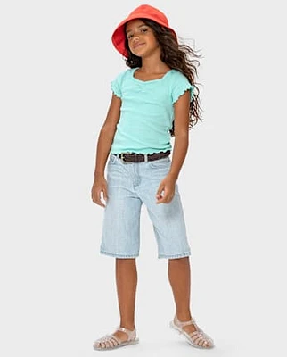 Girls Denim Jorts