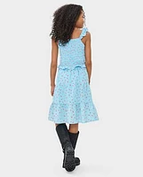 Girls Floral Tiered 2-Piece Outfit Set