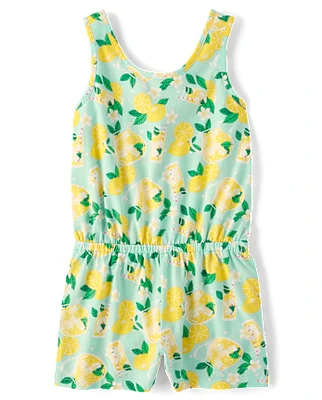 Girls Lemonade Romper