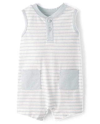 Barboteuse rayée pour bébé garçon