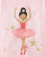 Baby And Toddler Girls Ballerina Graphic Tee