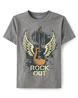 T-shirt graphique guitare pour garçon
