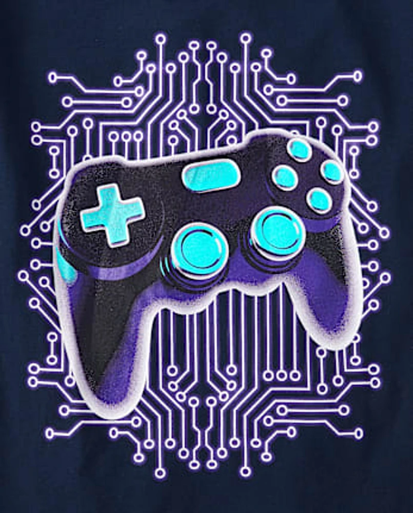 Boys Glow Gamer Graphic Tee