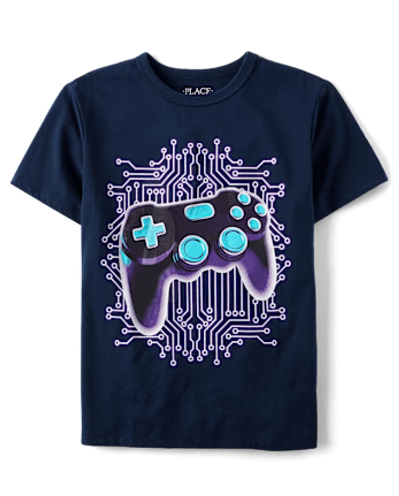 Boys Glow Gamer Graphic Tee