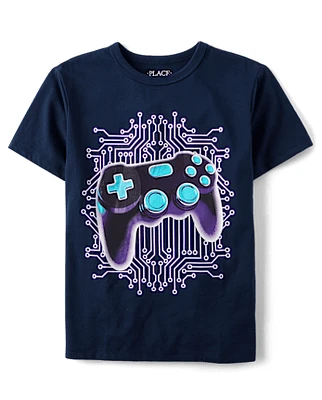Boys Glow Gamer Graphic Tee