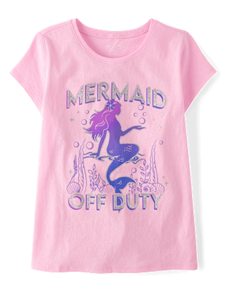 Girls Mermaid Graphic Tee