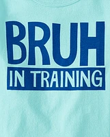 Baby And Toddler Boys Bruh Training Graphic Tee