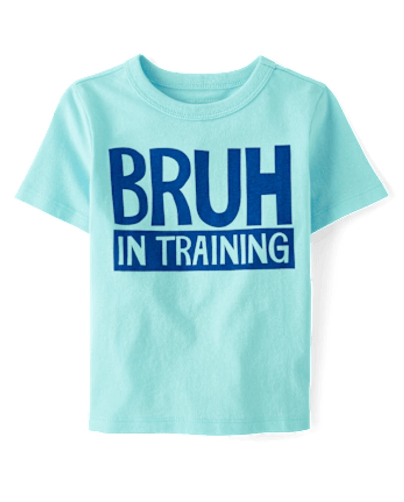 Baby And Toddler Boys Bruh Training Graphic Tee