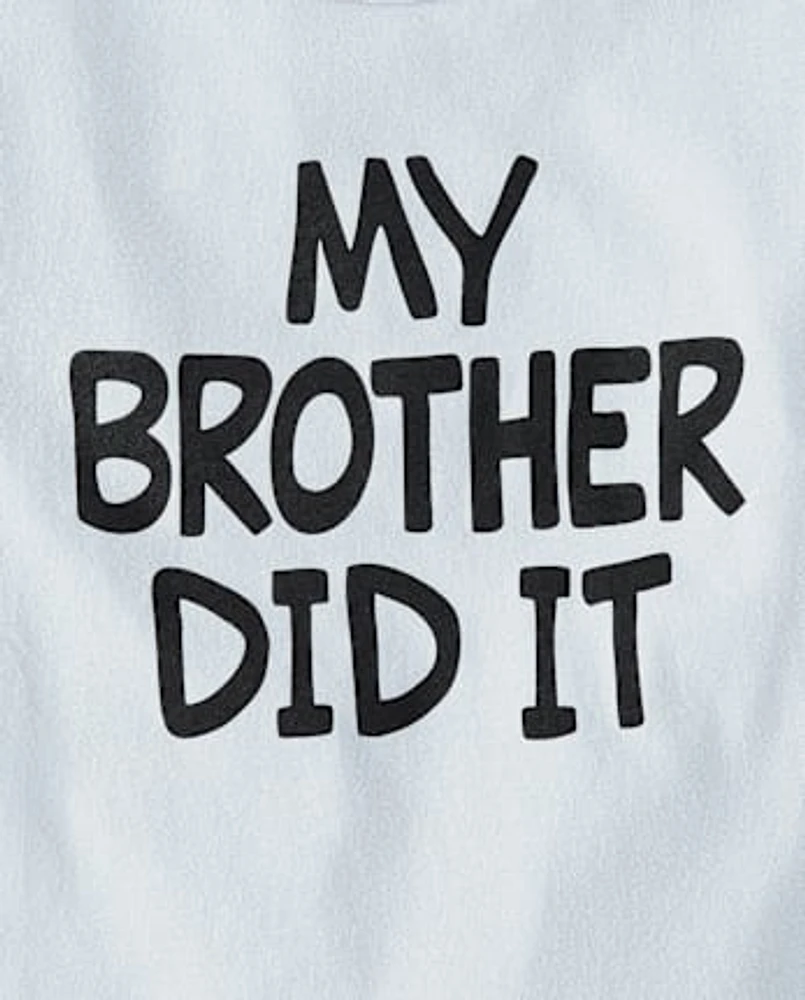 T-shirt graphique « Mon frère l'a fait » pour bébé et tout-petit