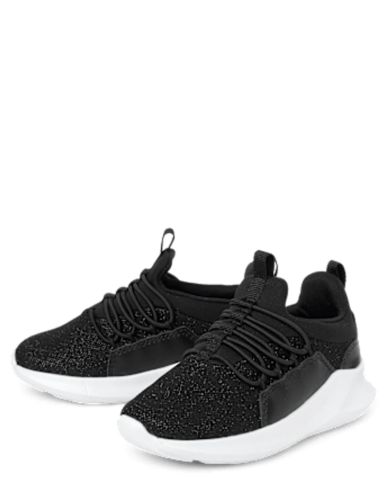 Toddler Girls Glitter Running Sneakers