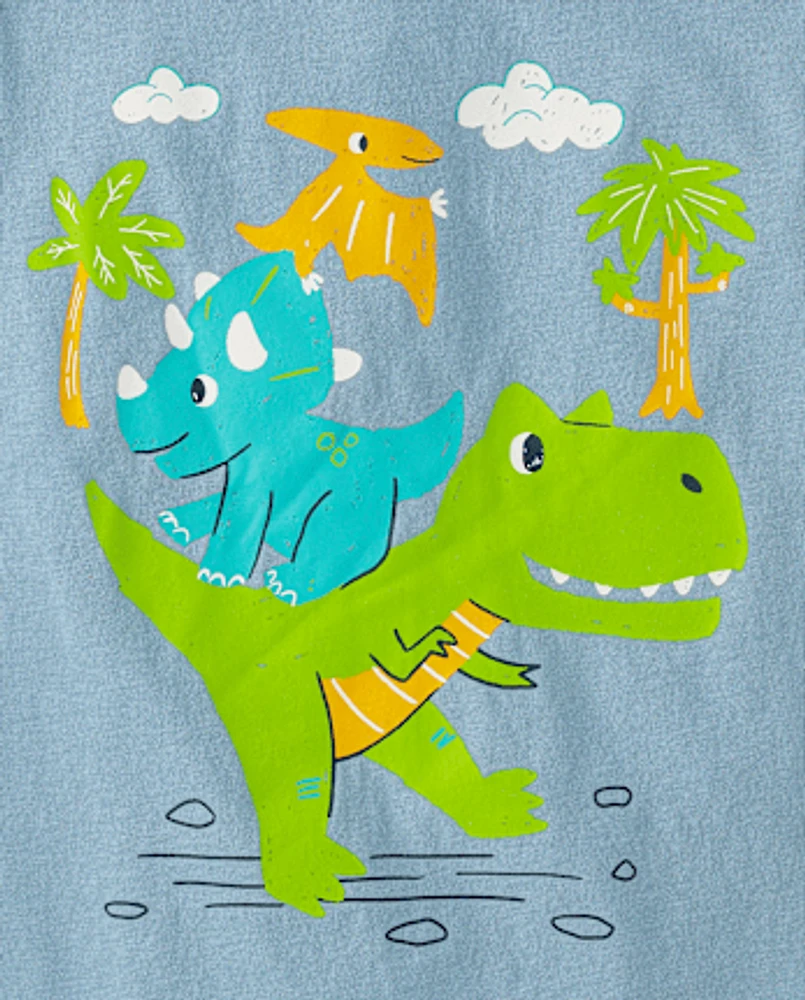 Baby And Toddler Boys Dino Graphic Tee 3-Pack