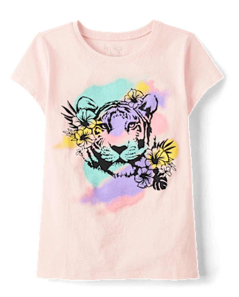 Girls Tiger Graphic Tee