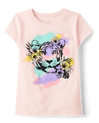 Girls Tiger Graphic Tee