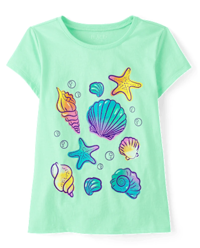 Girls Seashell Graphic Tee