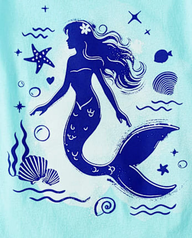 Girls Mermaid Graphic Tee