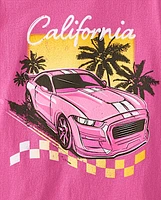 Girls Car Graphic Tee