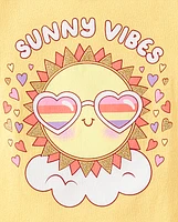 Baby And Toddler Girls Sun Graphic Tee
