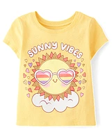 Baby And Toddler Girls Sun Graphic Tee