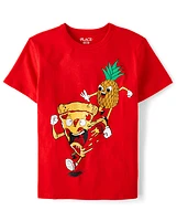 Boys Pineapple Pizza Graphic Tee