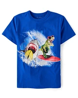 Boys Dino Shark Graphic Tee
