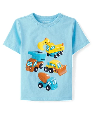 Baby And Toddler Boys Construction Graphic Tee
