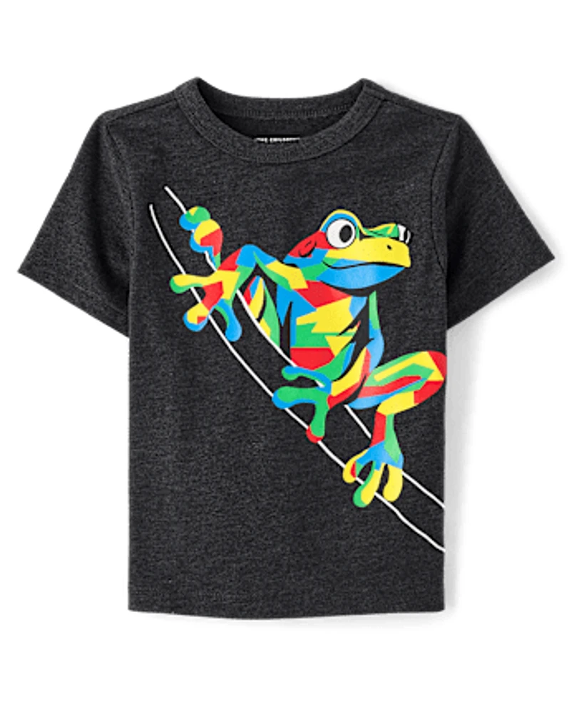 Baby And Toddler Boys Frog Graphic Tee