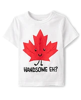 Baby And Toddler Boys Canada Day Handsome Eh Graphic Tee