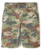 Jorts utilitaires baggy camouflage pour enfants