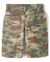 Jorts utilitaires baggy camouflage pour enfants