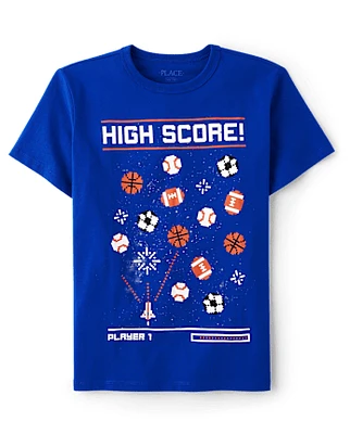 Boys Sports Video Game Graphic Tee