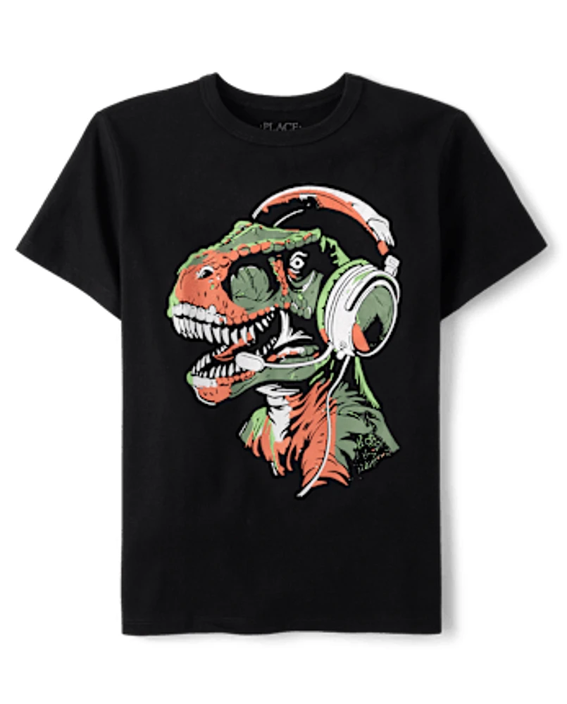 Boys Dino Gamer Graphic Tee