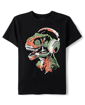 Boys Dino Gamer Graphic Tee