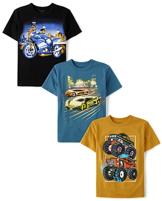 Lot de 3 t-shirts graphiques pour garçons