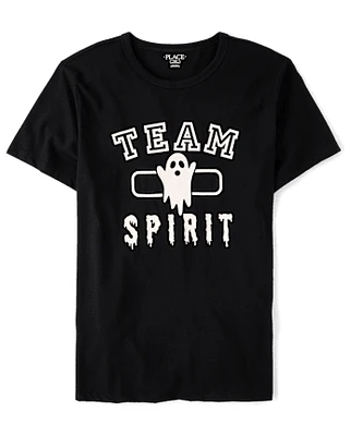 Adult Matching Family Glow Team Spirit Graphic Tee