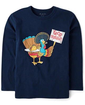 Boys Turkey Taco Graphic Tee