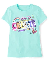 Girls Love to Create Graphic Tee