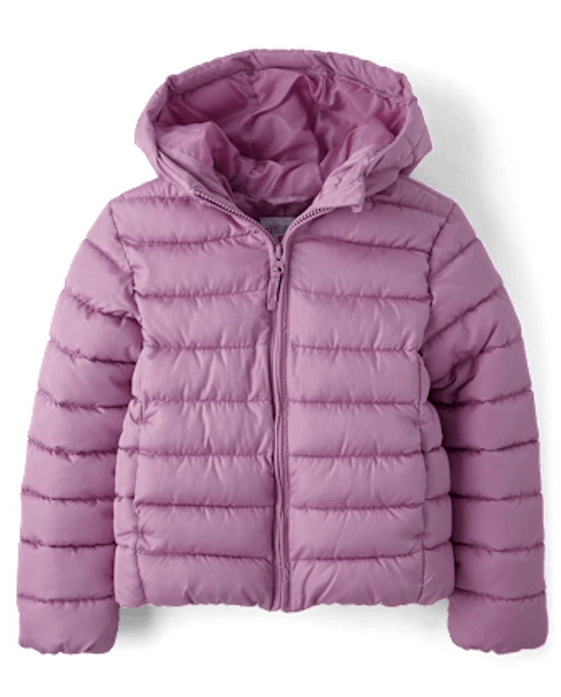 Girls Hooded Puffer Jacket