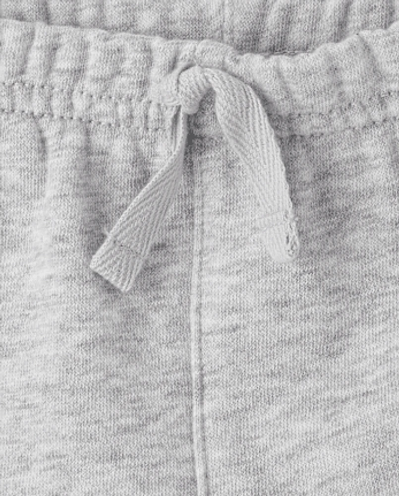 Baby Boys Embroidered Varsity Premium Fleece 2-Piece Playwear Set