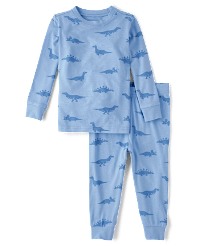 Baby And Toddler Boys Dino Pajamas - Super Soft