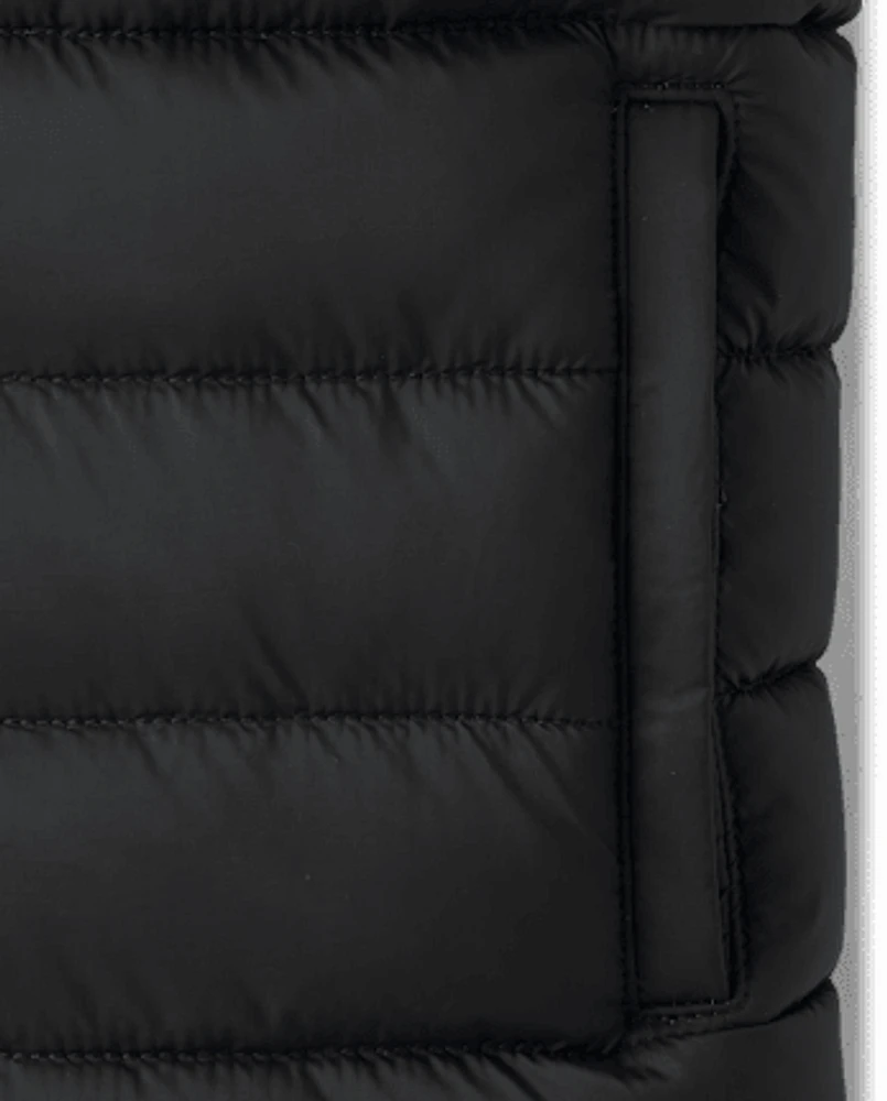 Boys Cozy Tech Microfleece Lined Puffer Jacket