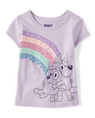 Toddler Girls Bluey™ Rainbow Graphic Tee