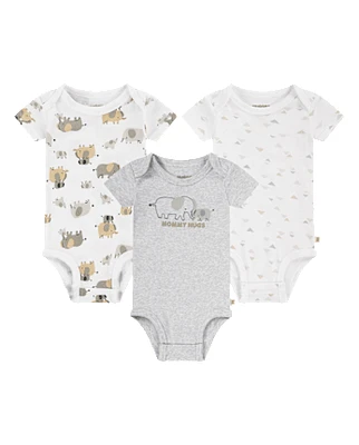 Baby Huggies™ Elephant Bodysuit 3-Pack